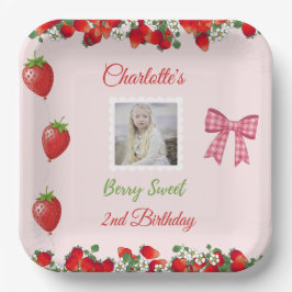 Plato De Papel Berry Sweet Birthday Photo