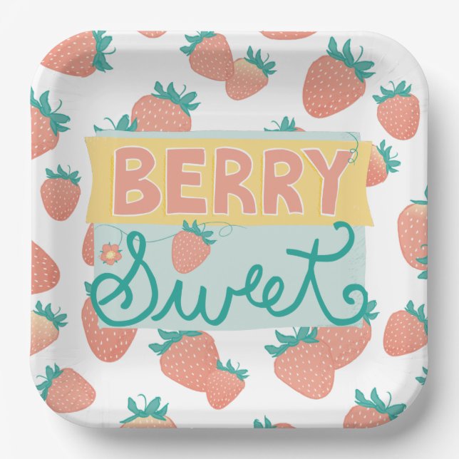 Plato De Papel Berry Sweet Blocked (Anverso)