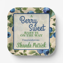 Berry Sweet Blueberry Theme Baby Shower