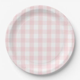 Plato De Papel Berry Sweet Pink Gingham Birthday Party