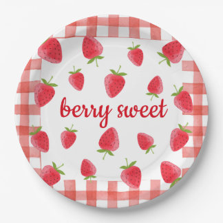 Plato De Papel Berry Sweet Strawberry Fiesta Napkin