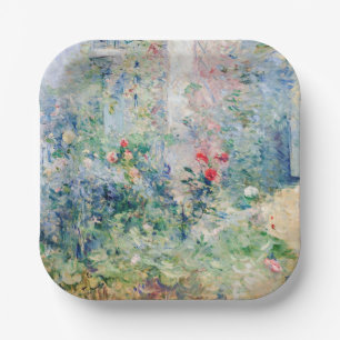 Plato De Papel Berthe Morisot - El jardín de Bougival