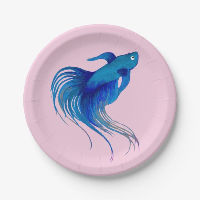Plato De Papel Betta Fish (Anverso)