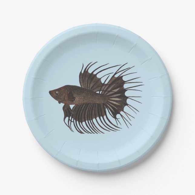 Plato De Papel Betta Fish (Anverso)