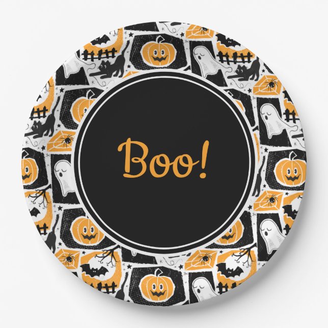 Plato De Papel Beware of the cat! (Anverso)