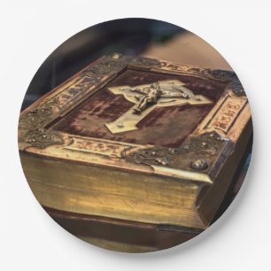 Plato De Papel Biblia cristiana antigua