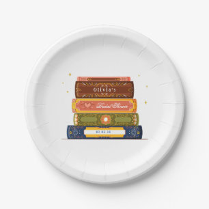 Plato De Papel Biblioteca de libros de historias sobre el próximo