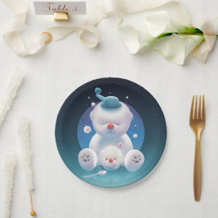 Plato De Papel Bichon Ice Shaver Dreamland