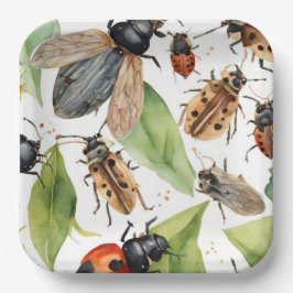 Plato De Papel Bichos
