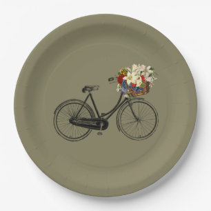 Plato De Papel Bici de la bicicleta de la placa de papel de