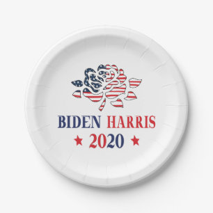Plato De Papel Biden Harris 2020