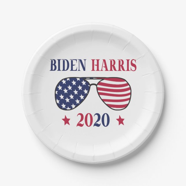 Plato De Papel Biden Harris 2020 (Anverso)