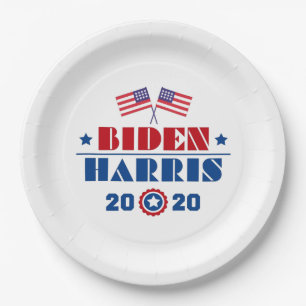 Plato De Papel Biden Harris 2020