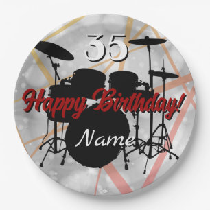 Plato De Papel Bidusor Cumpleaños Tema Napkin HAMbWG