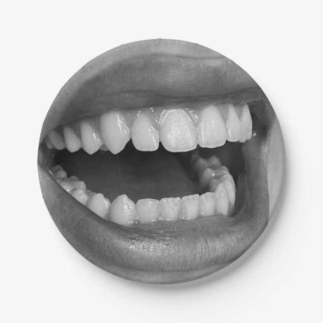 Plato De Papel Big Mouth Paper Plate (Anverso)