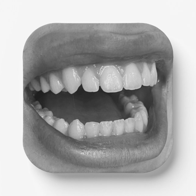 Plato De Papel Big Mouth Paper Plates (Anverso)