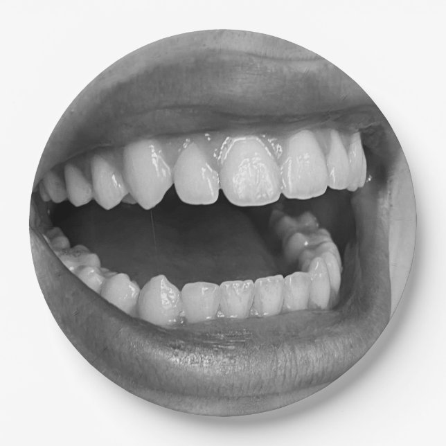 Plato De Papel Big Mouth Paper Plates  (Anverso)