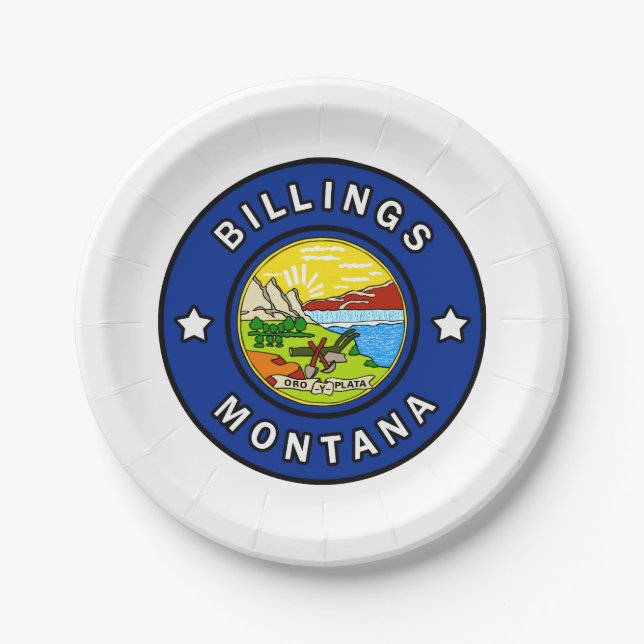 Plato De Papel Billings Montana (Anverso)