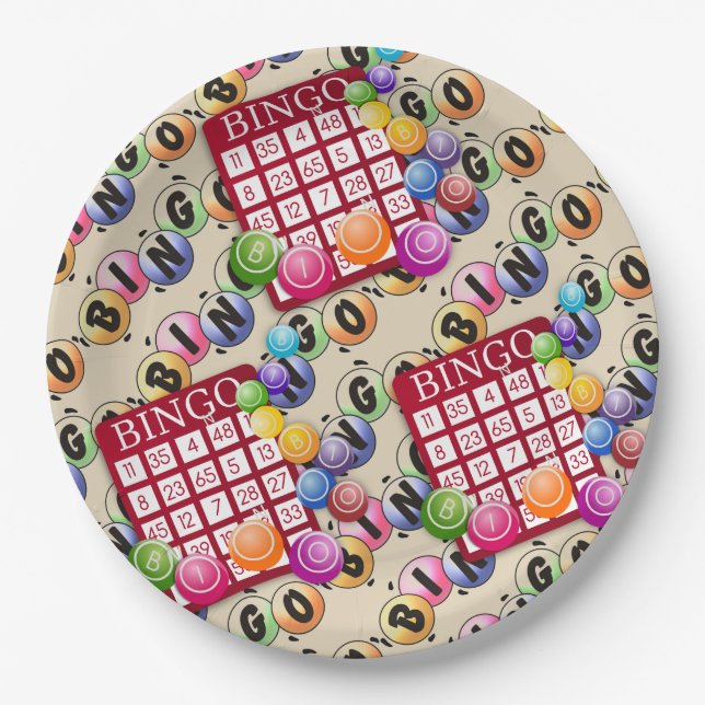 Plato De Papel Bingo Fun (Anverso)