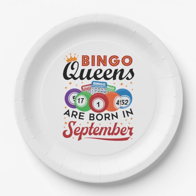 Plato De Papel Bingo Queens nace en septiembre (Anverso)