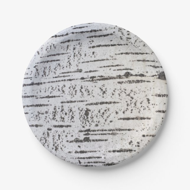 Plato De Papel Birch bark pattern (Anverso)