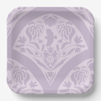 Plato De Papel Birdsong Graden in Purple