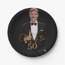 Birthday party photo cheers gold