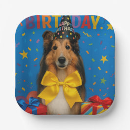 Plato De Papel Birthday Party Sheltie