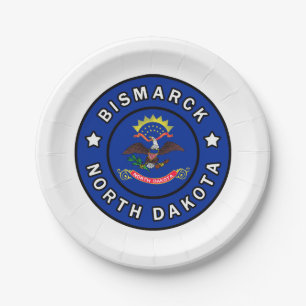 Plato De Papel Bismarck Dakota del Norte