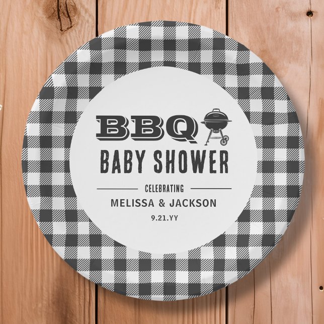 Plato De Papel Black Backyard BBQ Baby Shower (Subido por el creador)
