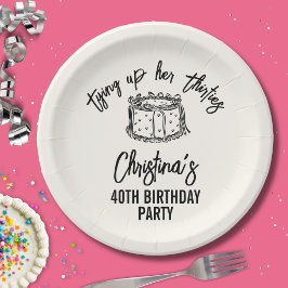 Plato De Papel Black Bow amarra sus 30 años 40