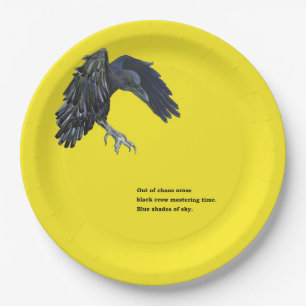 Plato De Papel Black Crow & Haiku