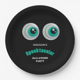 Plato De Papel Black Horror Oye Spooktacular Halloween Party