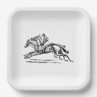 Plato De Papel BLACK n WHITE DERBY PAPER PLATE