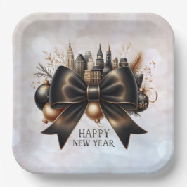 Plato De Papel Black Tie New Year with Global Flair