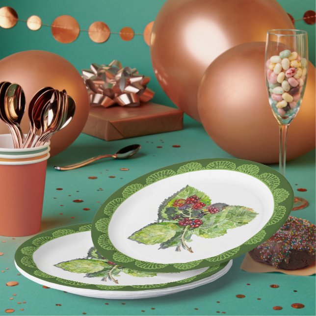 Plato De Papel BlackBerry (Multi)