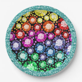 Plato De Papel Bling Jewel Images Fiestas Goods
