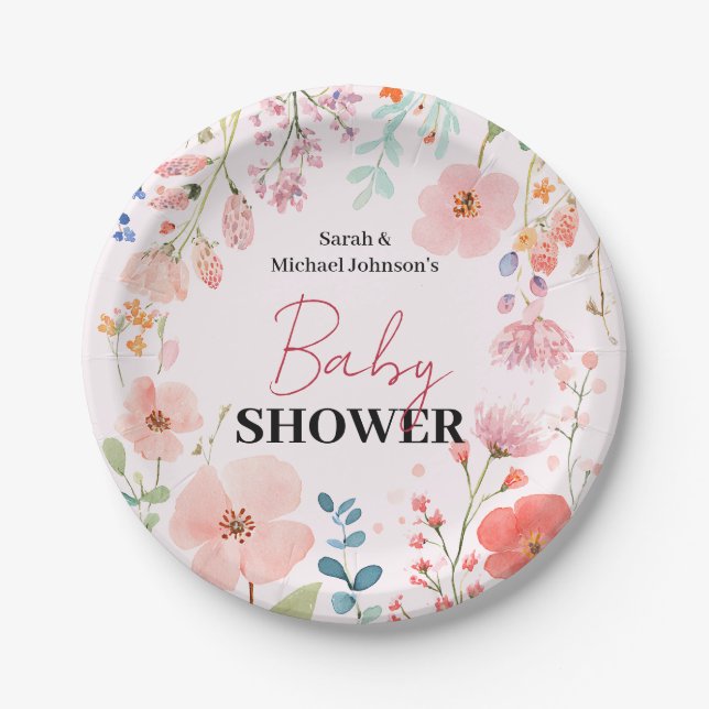 Plato De Papel Blogging Path Baby Shower (Anverso)
