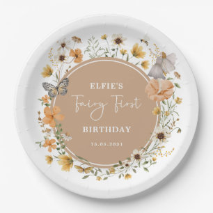 Plato De Papel Blonde Fairy Princess Fall