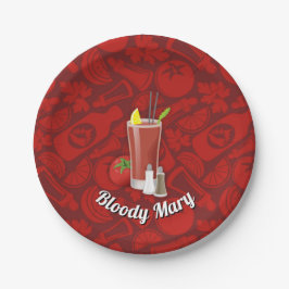 Plato De Papel Bloody Mary