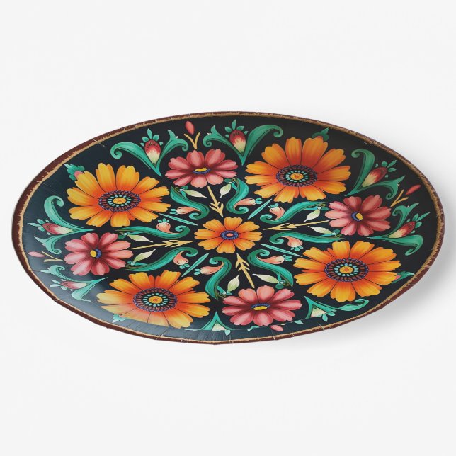 Plato De Papel 💀 🎉 Bloom & Bite Día de los Muertos (Angular)