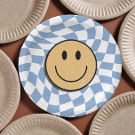 Plato De Papel Blue and White Retro revisado para el niño de cump<br><div class="desc">Presentamos nuestra versátil y vibrante Invitación a la Celebración, la elección perfecta para cumpleaños llenos de diversión y aventura! Ya sea que estés celebrando tu primer cumpleaños de "One Guay Dude", el segundo año de tu hijo "Dos Guay" o el tercer hito de tu hijo de cumpleaños "Joven, Salvaje y...</div>