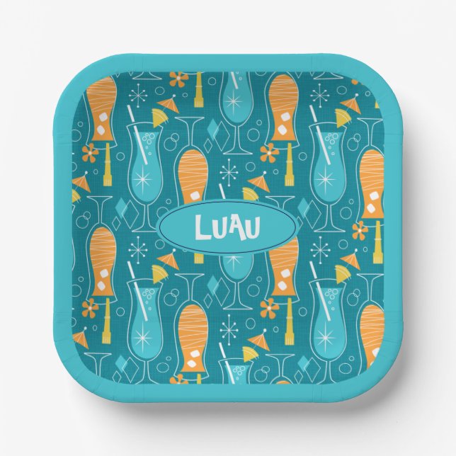 Plato De Papel Blue Hawaii and Tropical Itch (Anverso)