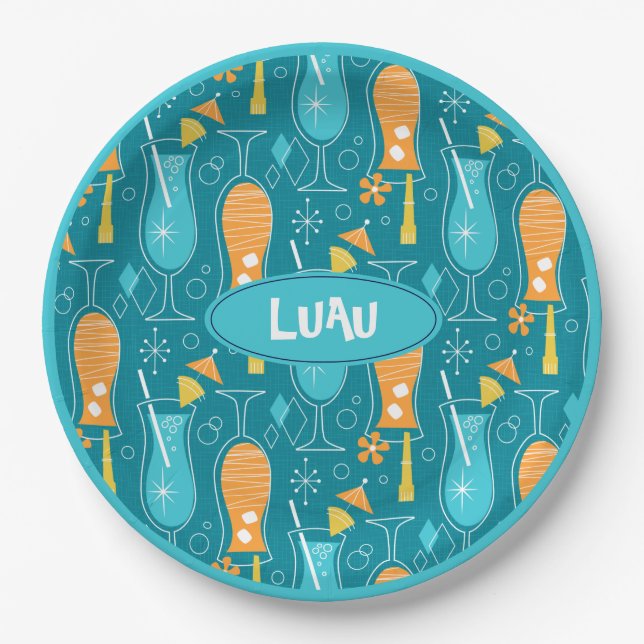 Plato De Papel Blue Hawaii and Tropical Itch (Anverso)