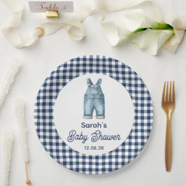 Plato De Papel Blue Jean Baby Shower