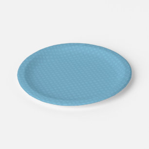 Plato De Papel Blue Jean Basketweave Lattice Tone