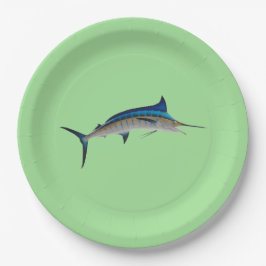 Plato De Papel Blue Marlin Fish