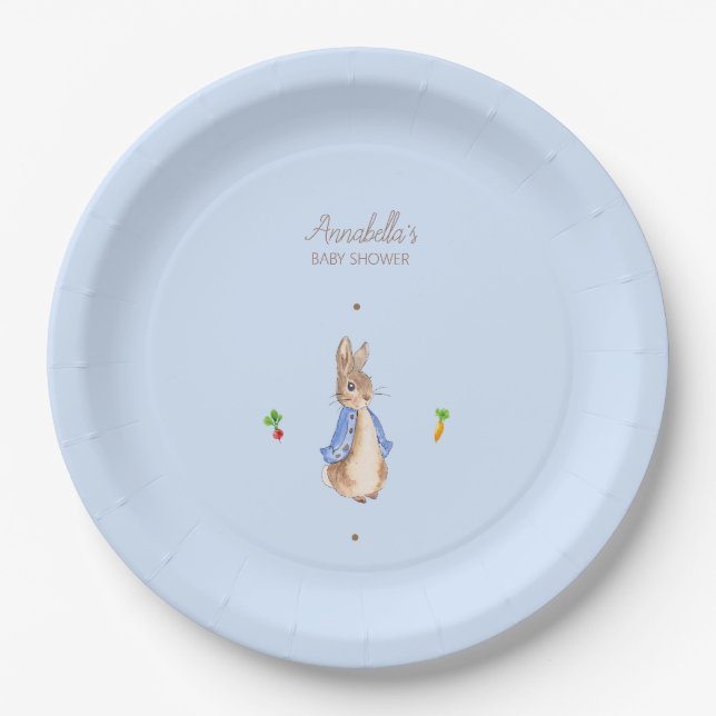 Plato De Papel Blue Peter the Rabbit (Anverso)