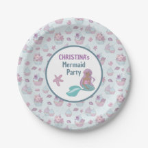 Blue Purple Black Mermaid Birday Party Sea