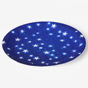 Plato De Papel Blue Stargazer